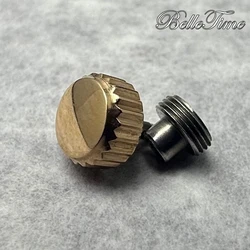 Premium Watch Parts in Silver, Gold, Black, and Rose Gold Finish - Featuring Logo S Watch Crown and Non - Logo S Crown (Small Size Without S)