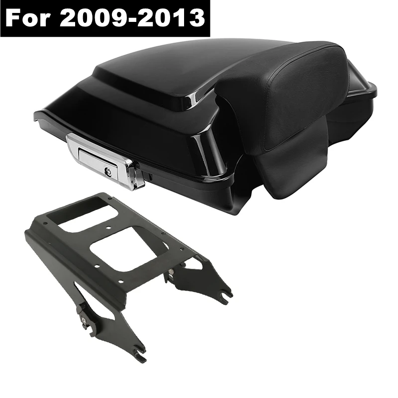 

Motorcycle Razor Pack Trunk Backrest Pad Mounting Rack For Harley Tour Pak Road King Street Electra Glide 2009-2013