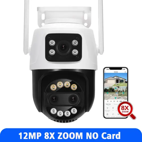 8MP 4K Wifi Camera PTZ Dual Screen AI Human Detection Auto Tracking Outdoor ONVIF CCTV Security Surveillance Camera ICSee - Image 13