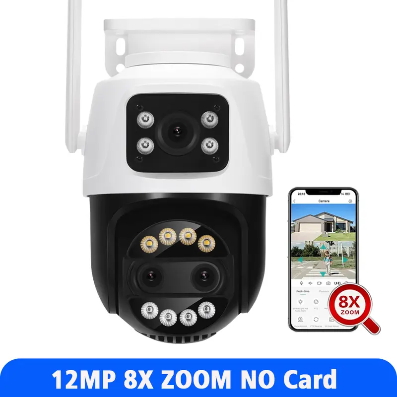 8MP 4K Wifi Camera PTZ Dual Screen AI Human Detection Auto Tracking Outdoor ONVIF CCTV Security Surveillance Camera ICSee - Image 13