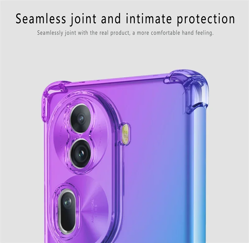 Gradient Shockproof TPU Phone Case - Protective Cover  Coque Shell