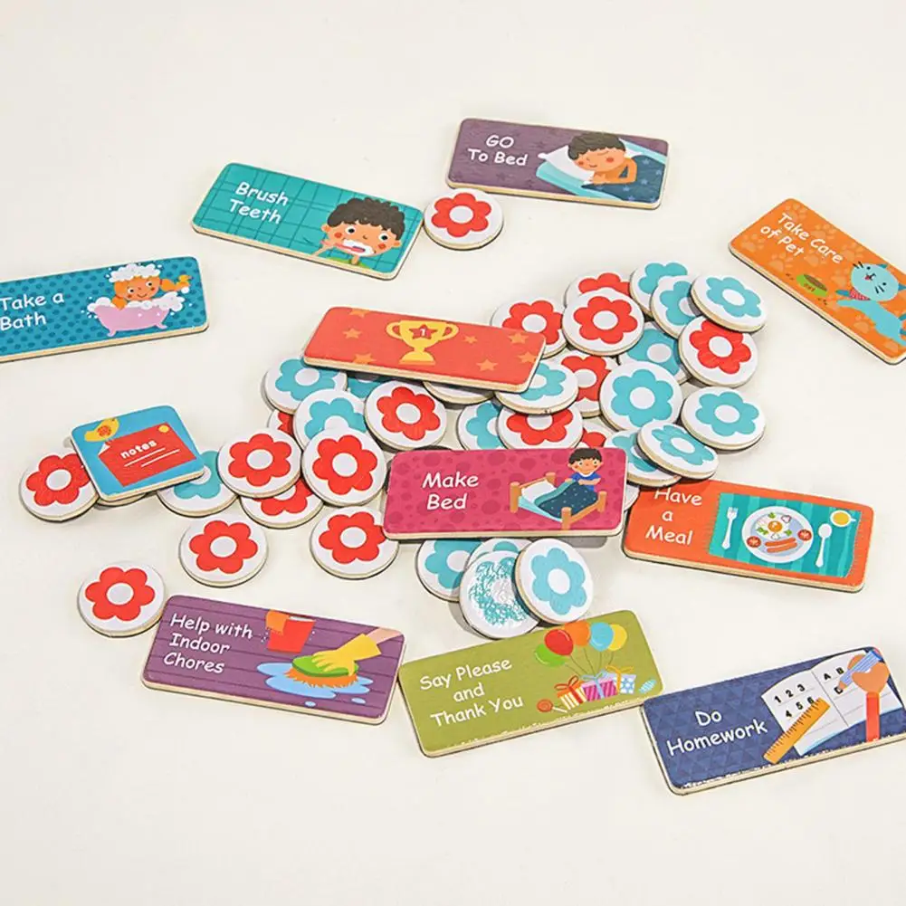 

Wall Toys for Kids Children's Good Behavior Reward Stickers Encourage Guide Decorate with Red Flower Toys Engaging for Behavior