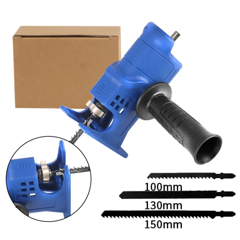 Reciprocating Saw Adapter Electric Drill Fast Modified To Electric Jigsaw with Sawblade Power Tool Saws Drill To Jigsaw 4