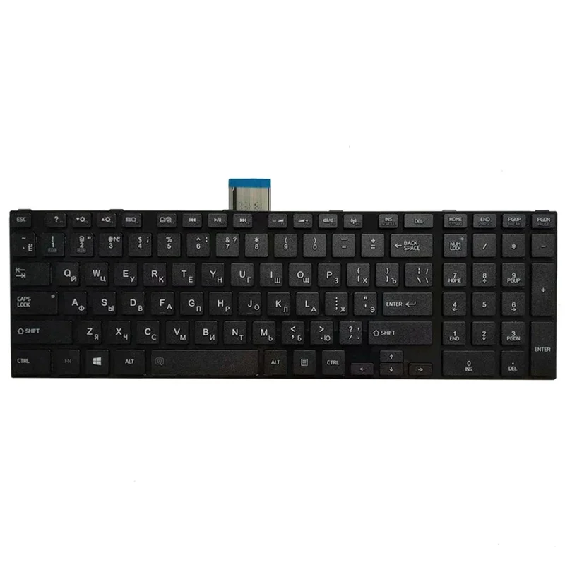 Teclado do Portátil Russo para Toshiba Satellite L850 L850d P850 L855 L855d L870 L870d ru Teclado Preto Branco Novo - Imagem 2