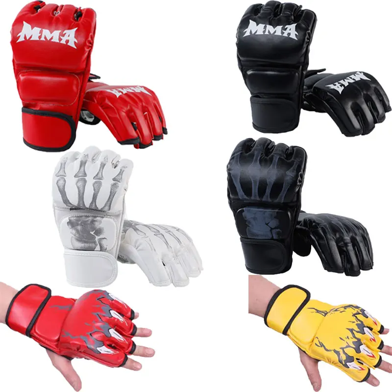Boxing Gloves Punching Bag Punching Mitts Kickboxing Half Finger