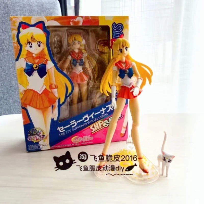 15cm Anime Sailor Moon SHF Tsukino Usagi PVC Figure Doll