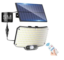 Solar - Powered LED Motion Sensor Security Light - Waterproof Outdoor Flood Lamp with 3 Lighting Modes (234LED - 1PC)