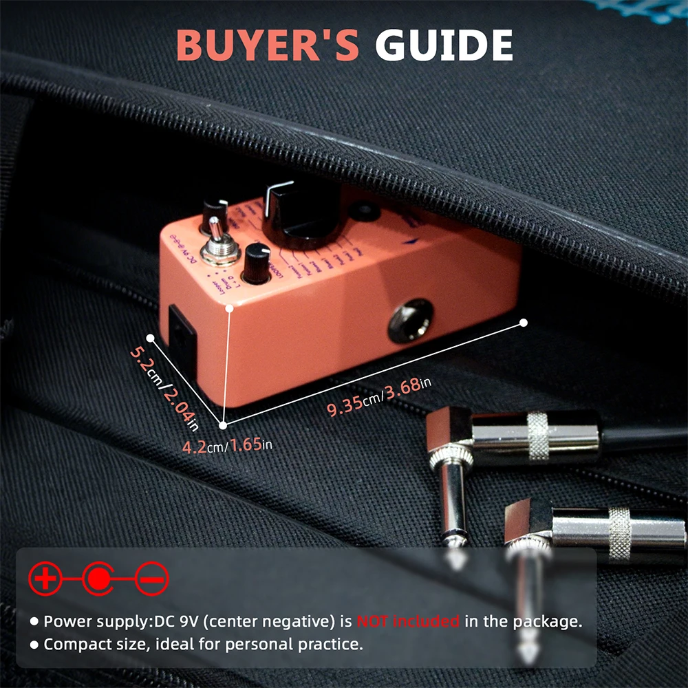 AITONE Series AT-01 Looper Pedal 8 Drum Styles 20 Minutes Looping Time Drum Mach