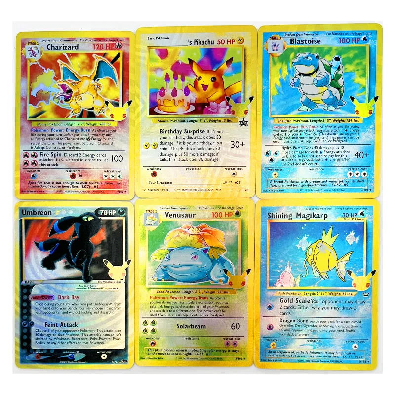 Pokemon 25. Angielski Charizard Mewtwo Blastoise Venusaur zabawki Hobby