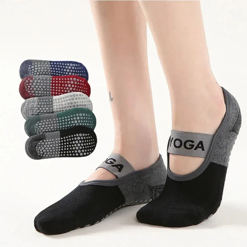 Yoga Socks Yoga Socks Women Pilates Non-slip Dot Silicone Terry No-Show Socks