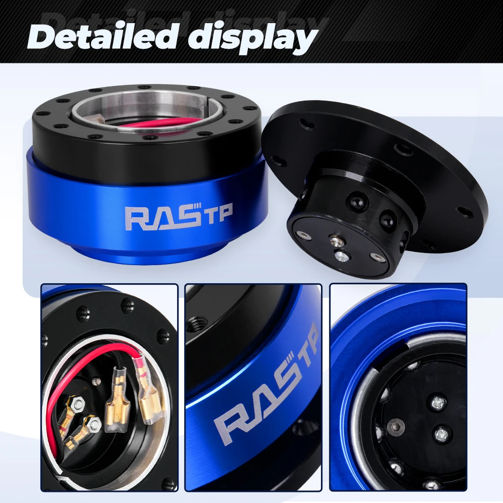Bartoo-Auto Tuning Lenkrad Quick Release Hub Adapter Für 6-Loch Lenkrad Nabe Universal Auto Zubehör QR030 – Detail 15