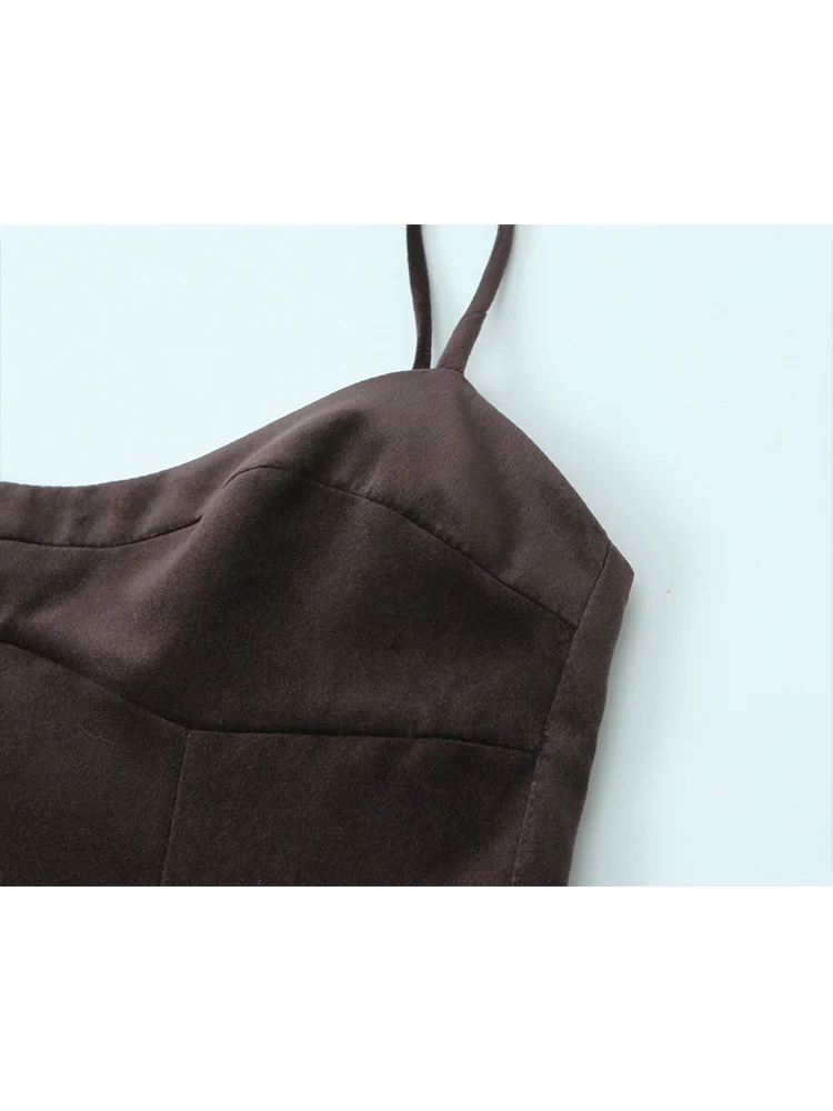 2026 New Women's Backless Mini Dress Casual Party Solid Backless Holiday Clothing Fashion Elegant Lady Spaghetti Strap Dress