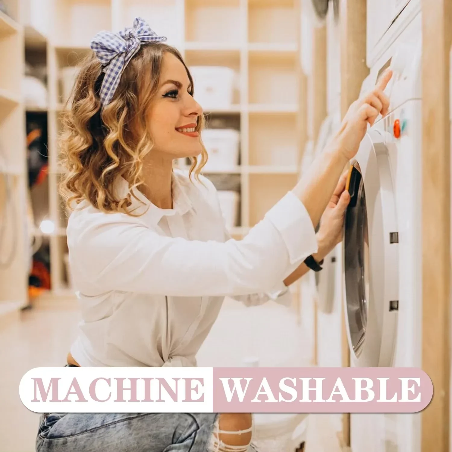 VIKAMA Niedliche Badematte mit rosa Schleife im Schulstil, rutschfest, dekorative Bodenmatte, ideal für Badezimmer und Eingangsbereiche – Detail 6