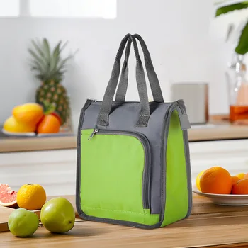 Outdoor Portable Insulated Lunch Bag Thermal Cooler Tote Leakproof Handheld Work Lunch Box Waterproof Pouch Organizer Bag