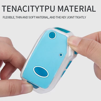 New Fashion Soft Tpu Flip Key Fob Cover Case Holder per Kia Sportage Cerato Forte 2019 2020 - New Fashion Soft Tpu Flip Key Fob Cover Case Holder per Kia Sportage Cerato Forte