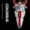 960PCS Space Battleship Building Blocks Spaceship Defense Ship MOC Model Bricks Kits Desktop Decoration Kids Toys Birthday Gifts 4