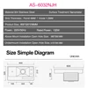 ASRAS Nanometer Handmade Flip Cover Hidden Cup Rinser Kitchen Sinks Ultrasonic Smart Purifying Bar Counter Island Sinks 6
