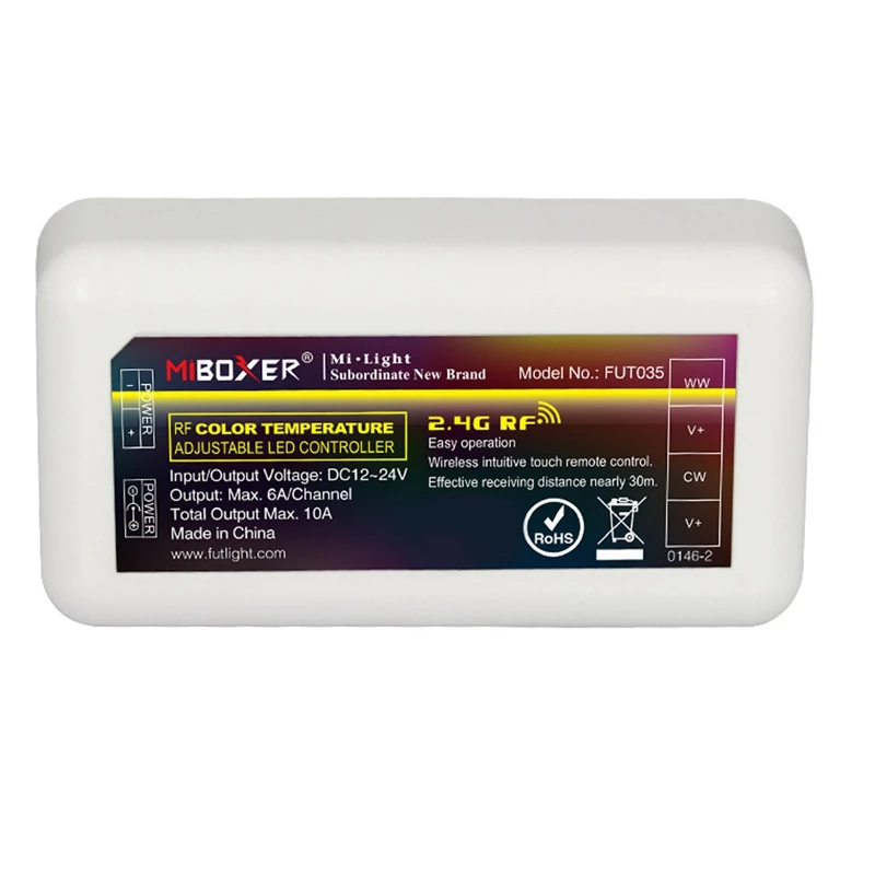 

Miboxer RF 2,4G Светодиодная лента пульт дистанционного управления диммер CCT RGB RGBW RGBCCT WL5 WL-Box1