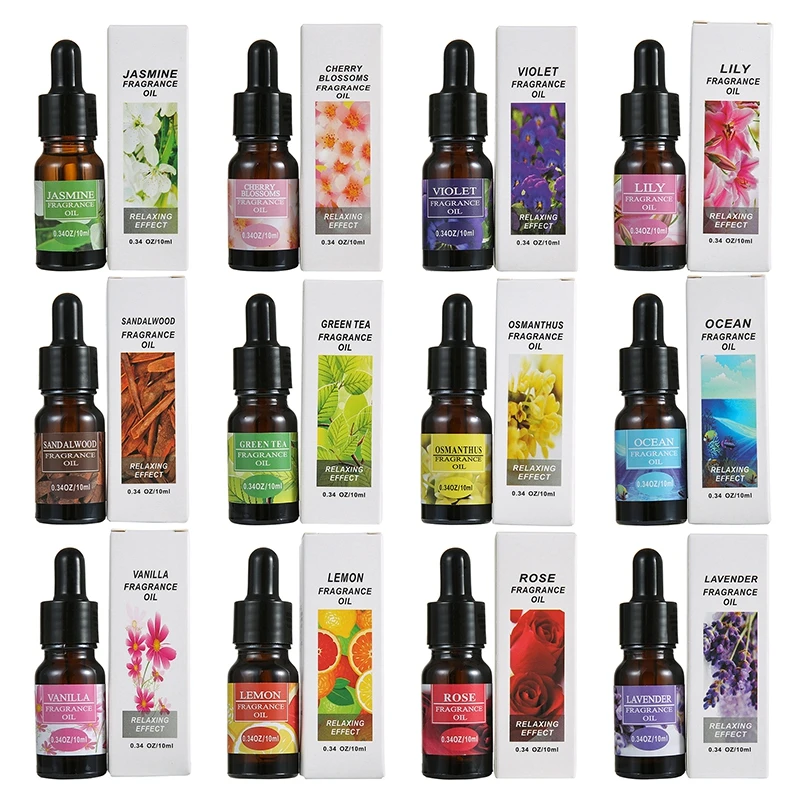 10ml Flower Fragrance Oils for Humidifier Diffuser DIY Soap and Candle Making Fragrance Oil Long Lasting Aromatherapy Oils