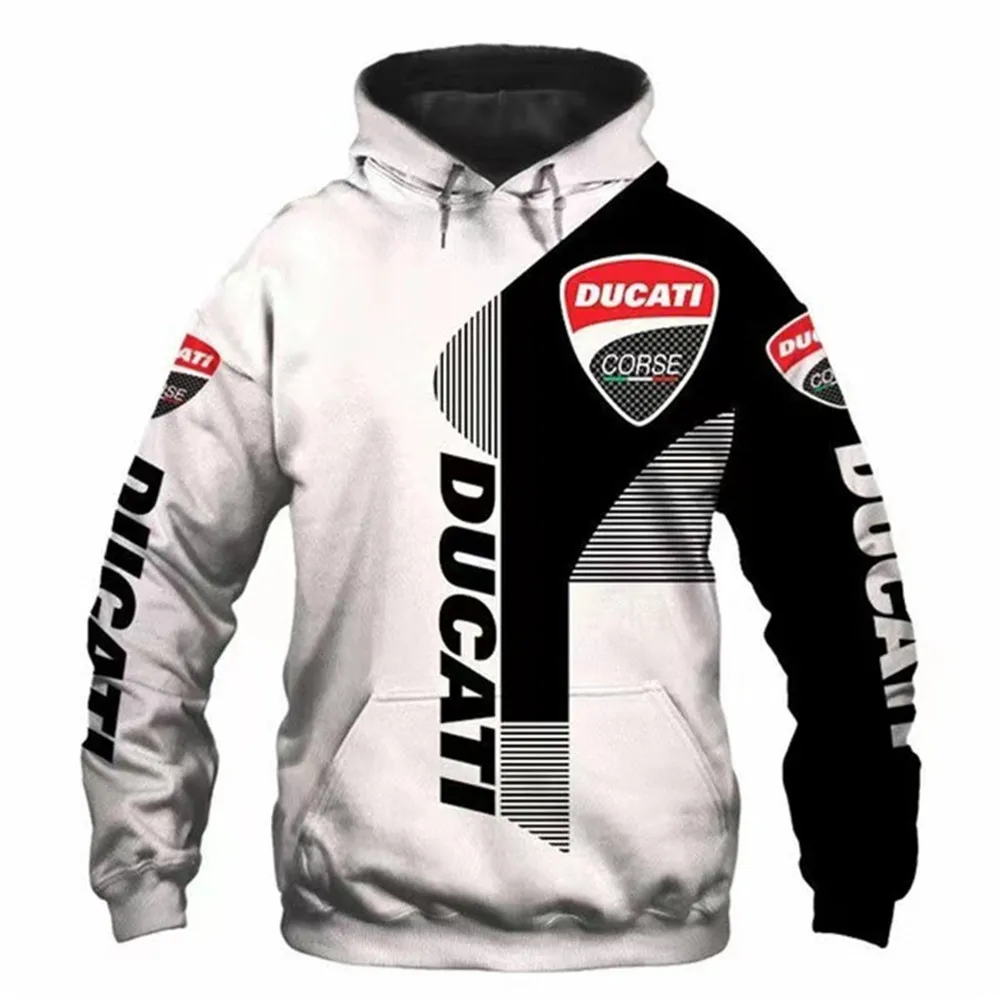 Carros da moto-Sudadera con capucha para hombre, ropa calle con estampado de ducati, estilo harajukuXXS-6XL - AliExpress