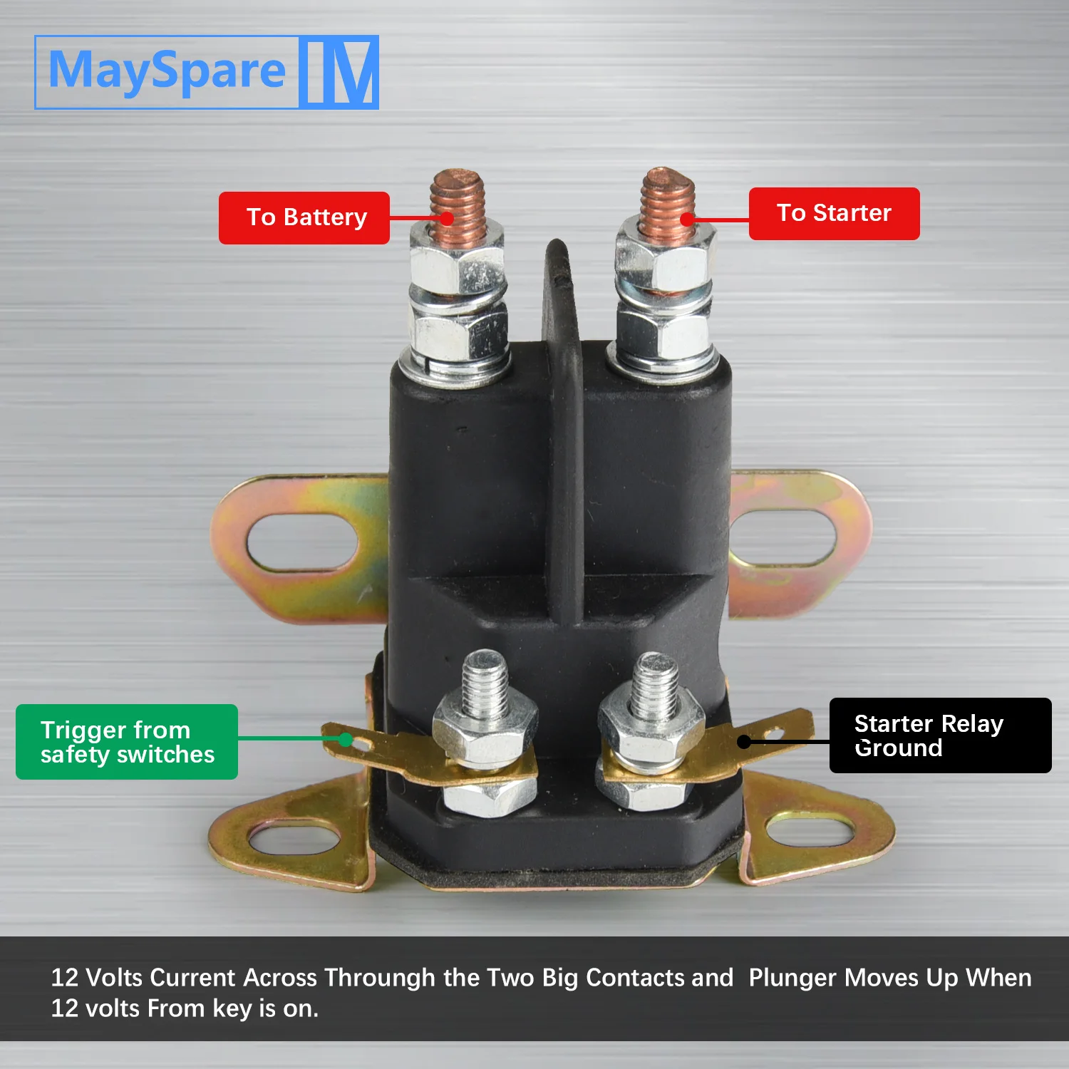 Starter solenoid craftsman mower best sale