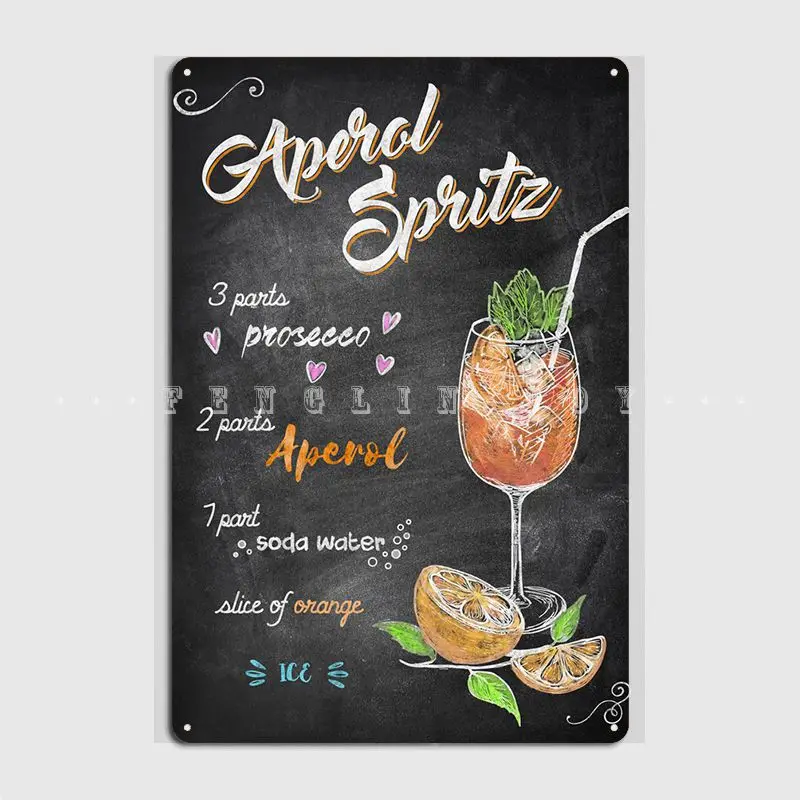 Aperol Sppredtarga In Metallo Poster Pub Design Targhe Pub Garage Targa In Metallo Poster