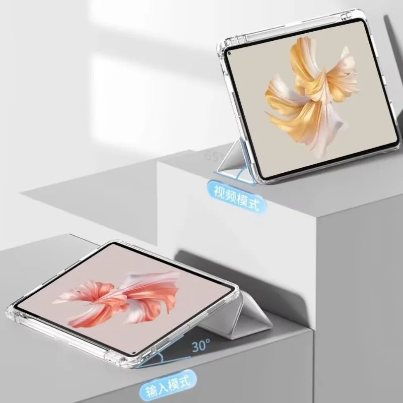 Enhanced Tablet Smart Cover with Pen Slot and Foldable Stand