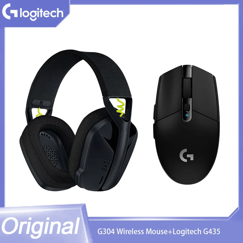 Mouse Wireless Originale Logitech G304 Esports Con Set Di Cuffie Bluetooth Wireless Logitech G435 Mouse E Tastiera E-Sports Game