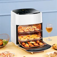 Air Fryer Household Large Capacity 15L Visual Oil-free Smart Oven  Fries Machine 220V 110V US EU 1500W Chicken Frying 3