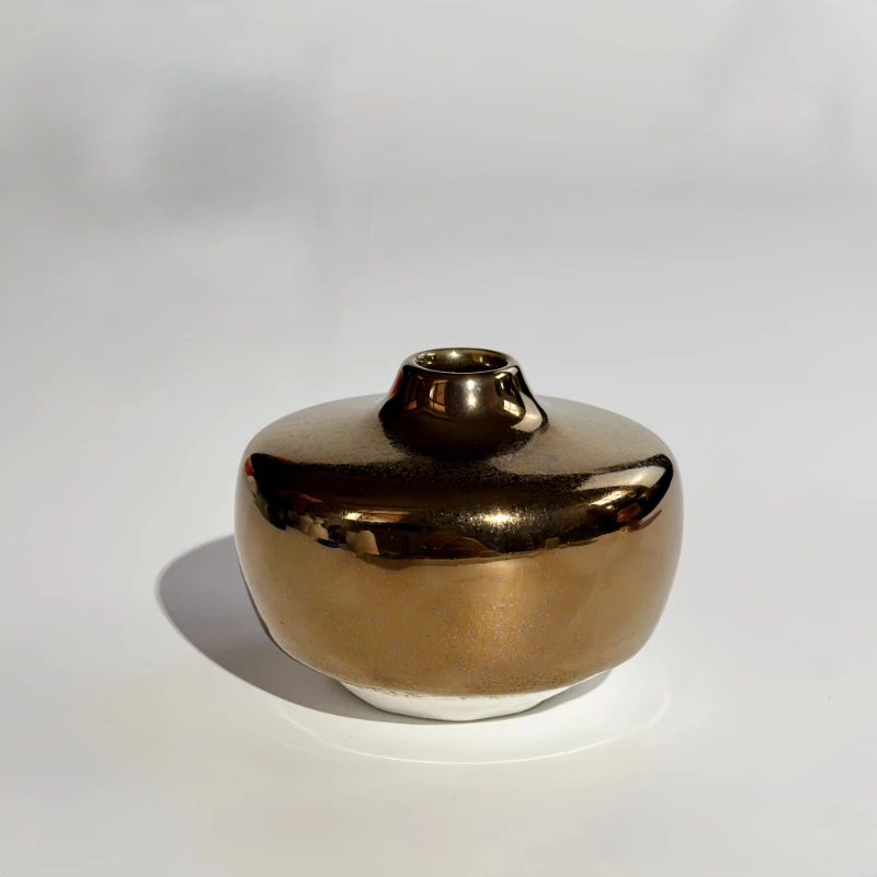 350ml Imitation Gold Metal Glaze Ceramic Potty Color Metal Art Kiln Change Glaze Medium Temperature Electric Kiln Oxidized
