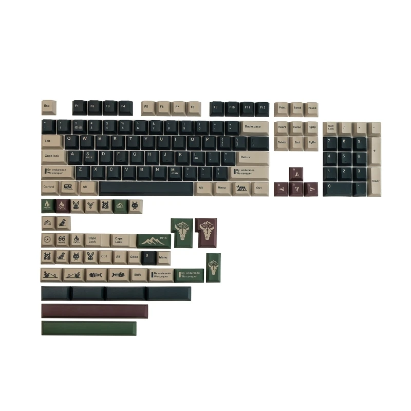 

142 Keys GMK-Wild Keycaps PBT Dye Sublimation Keycap Cherry for Key Caps With Enter 3u 7u Spacebar 1.75 2u S