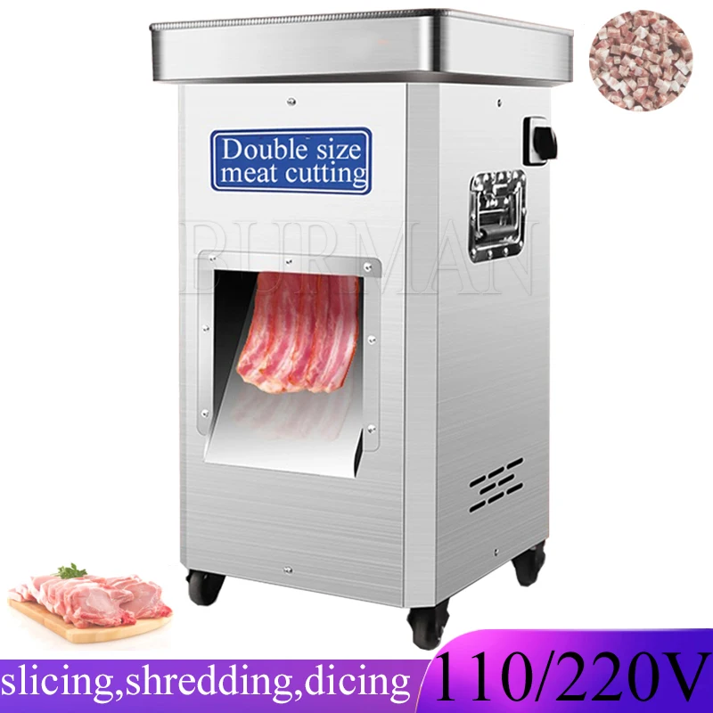 

Stainless Steel Meat Cutter Machine Chopper Electric Food Slicer Commercial Multifunction Shred Knife 220V 110V