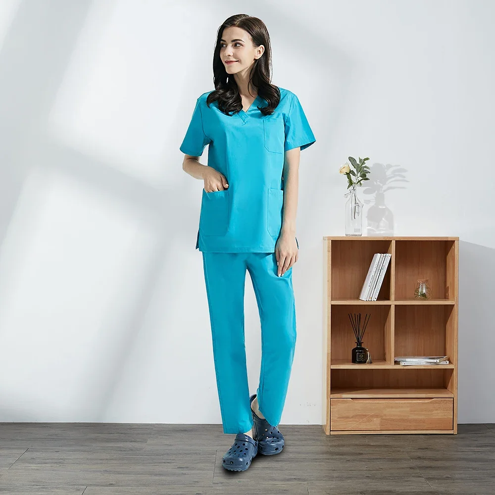Pet grooming Short-sleeved working Uniforms Suits tooth beauty clothing Sets Beauty Salon Workwear lab work Overalls Clothes new