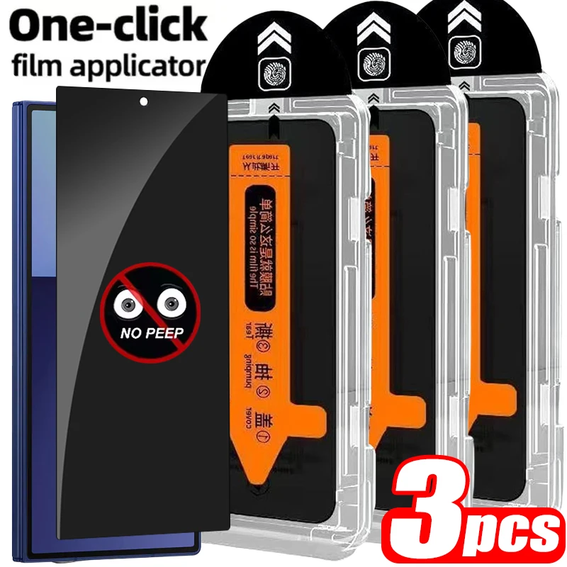 Privacy Tempered Glass Screen Protector with Easy Installation Kit - Multi-Pack
