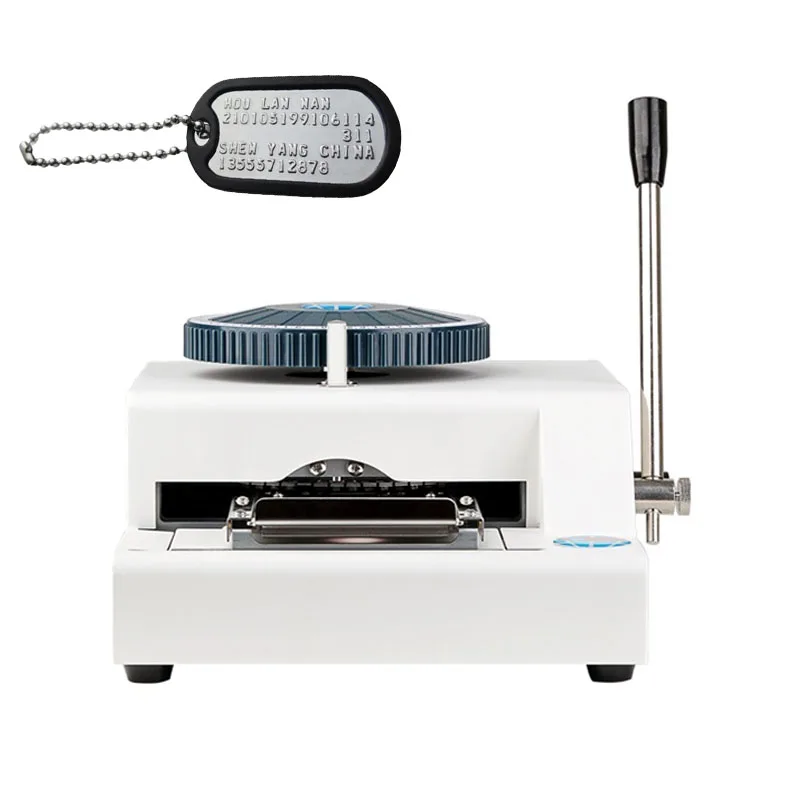 Máquina Manual de grabado de etiquetas de perro, prensa de grabado