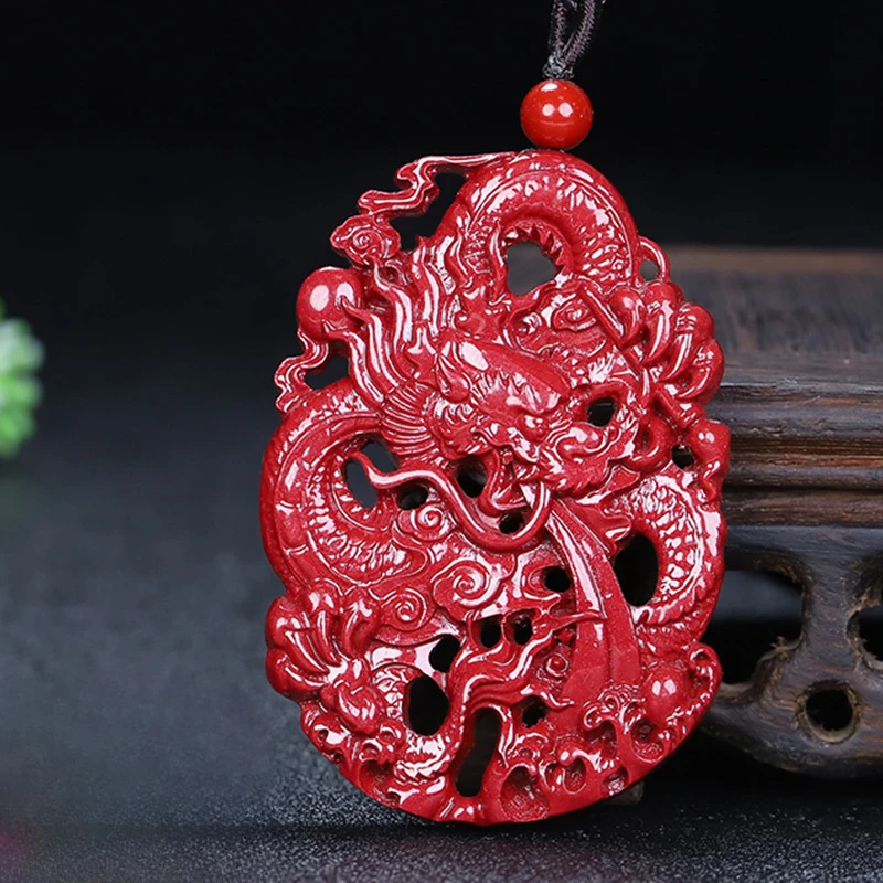 

Подвеска в виде дракона зодиака Cinnabar, мужское ожерелье бренда дракона