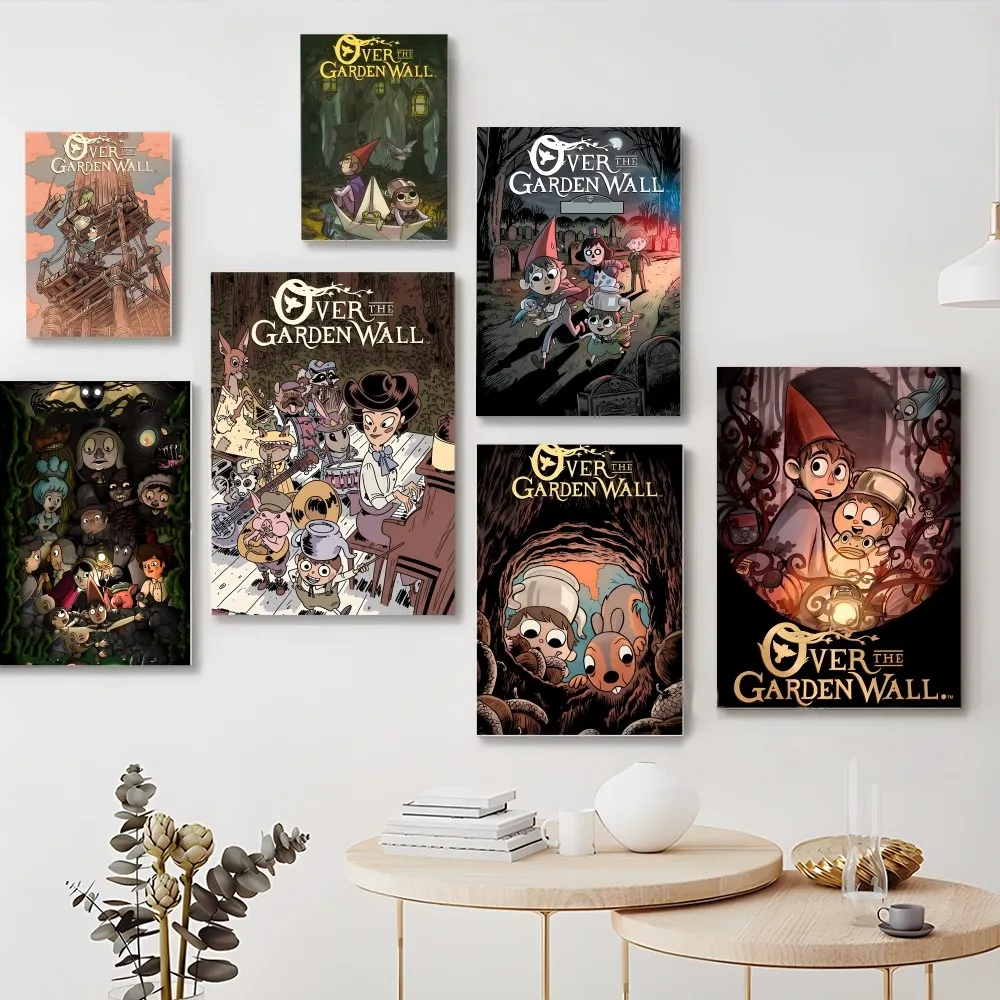 

Artoon O-Over the G-Garden W-Wall Poster Self-adhesive Art Poster Retro Kraft Paper Sticker DIY Room Bar Cafe Vintage Decorative