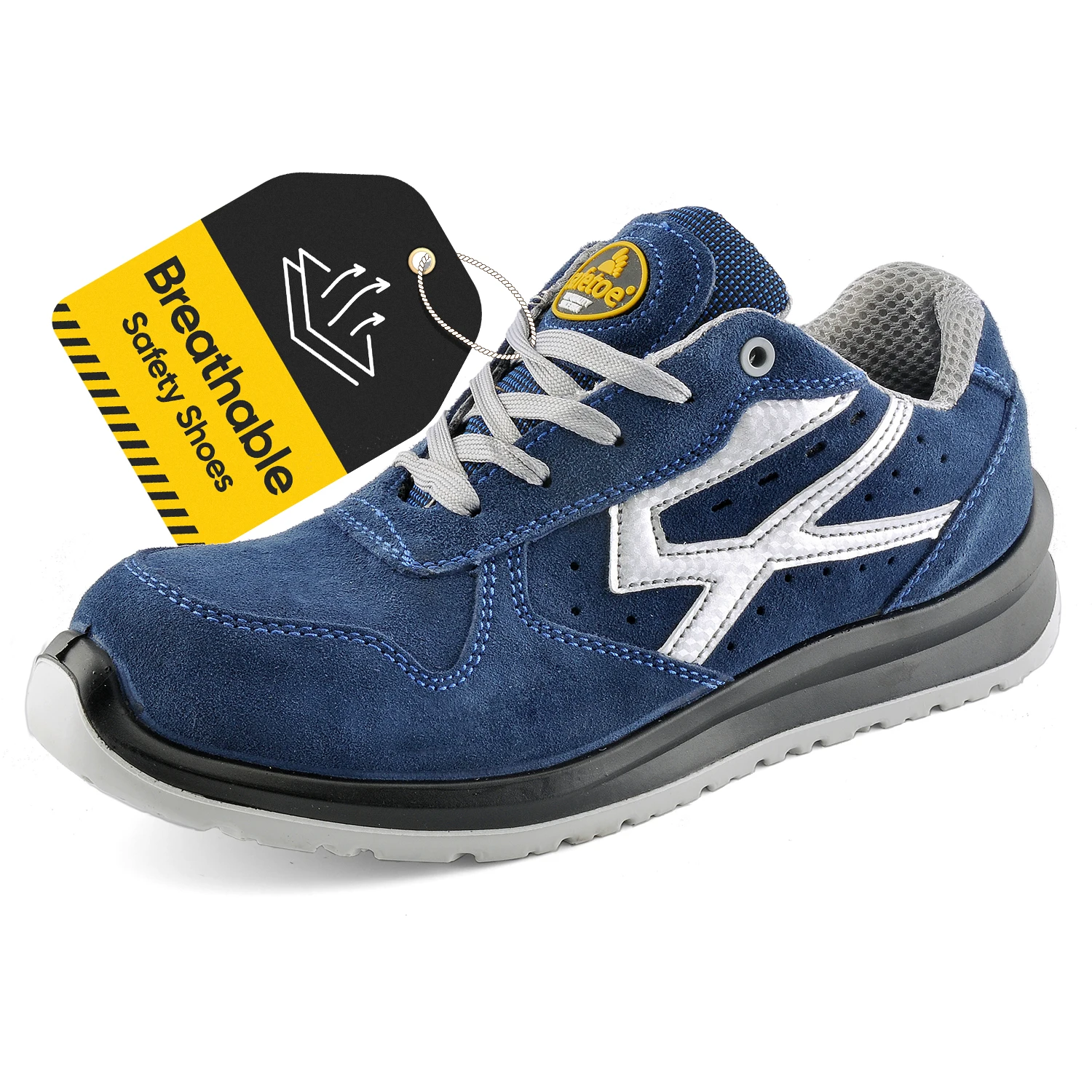 Safetoe-Sapatos de segurança para trabalho para homens e mulheres, S1P  largo, biqueira de aço composto, luz confortável, botas respiráveis, botas  leves - AliExpress, image size:1500x1500