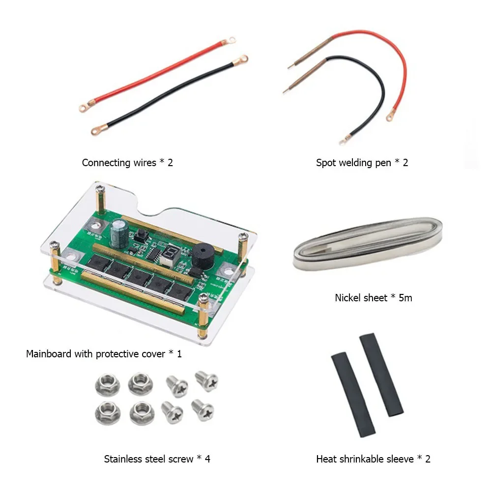 

Spot Welding Machine 12V PCB Circuit Board Battery Storage Spot Welder Kit With Nickel Sheet Soldering Battery Spot Welder