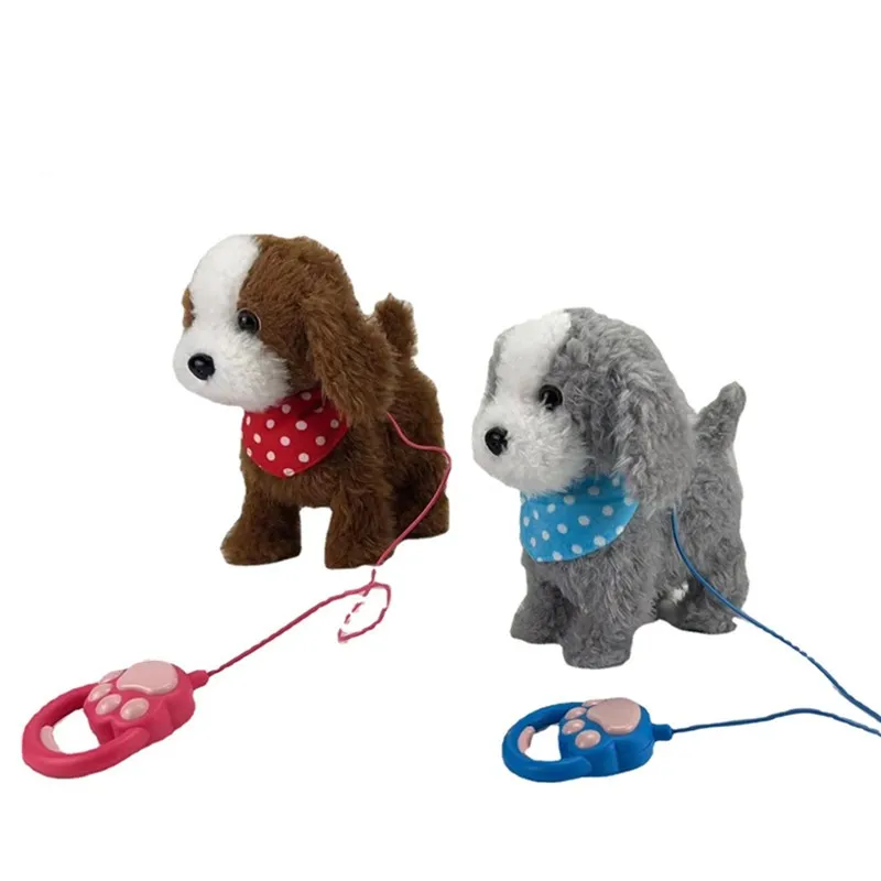 Simulation Electronic Plush Dog Toys Walking Barking Singing Musical Plush Interactive Toys Cute Puppy Doll for Boys Girls Gift