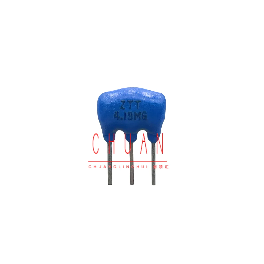 50pcs/세라믹 크리스탈 4.19MHZ ZTT4.19MG 인라인 크리스탈 3 다리 ZTA4.19M ZTT4.0MG