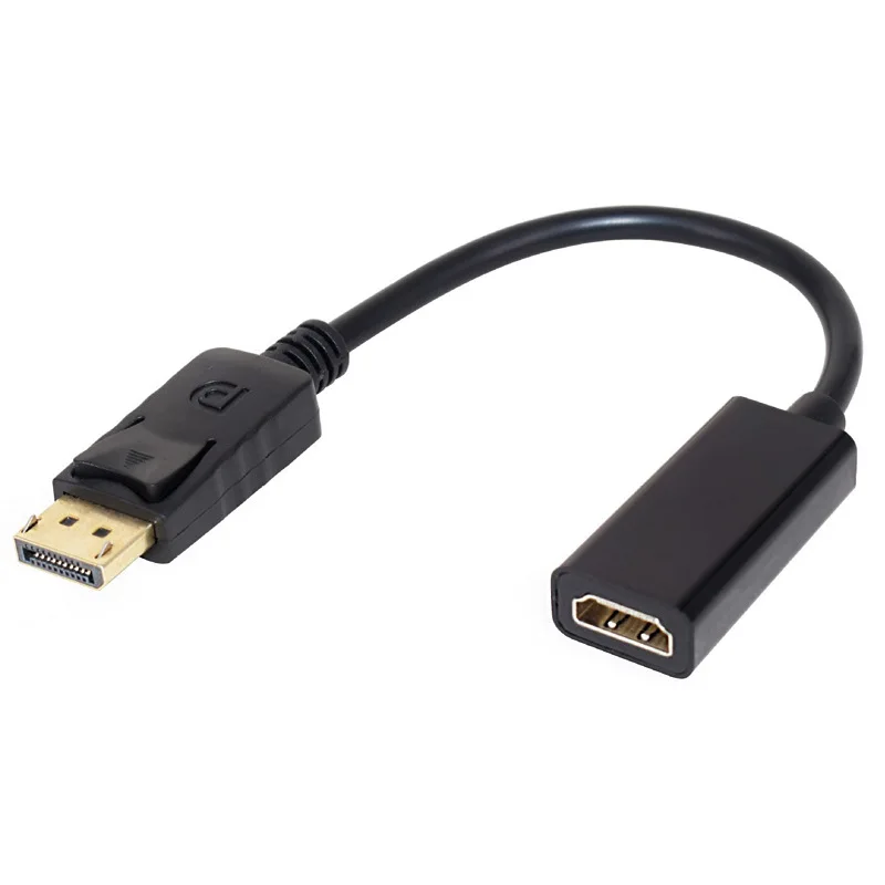 DP to HDMI-compatible Adapter Cable 1080P DisplayPort Male to  Female Converter For Projector DTV TV HDVD Laptop