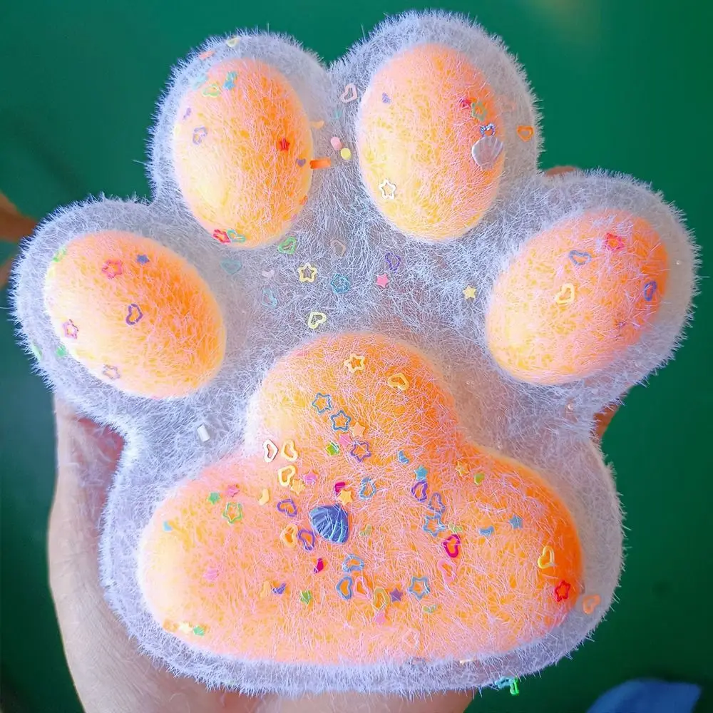 Cat Paw Pinching and Decompressing Toy Giant Squeeze Cat Paw Toys Soft Sticky Stress Relief Relax Toys 2