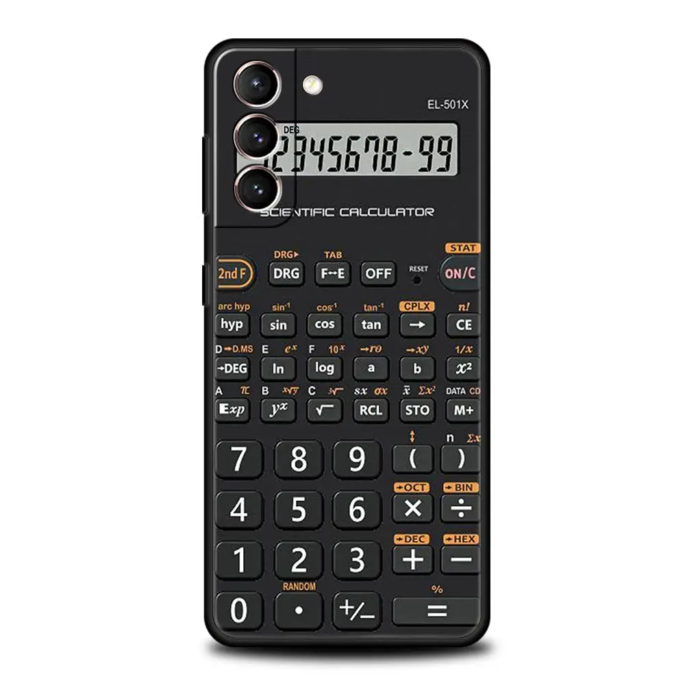 Vintage Calculator Design Soft TPU Phone Case Cover