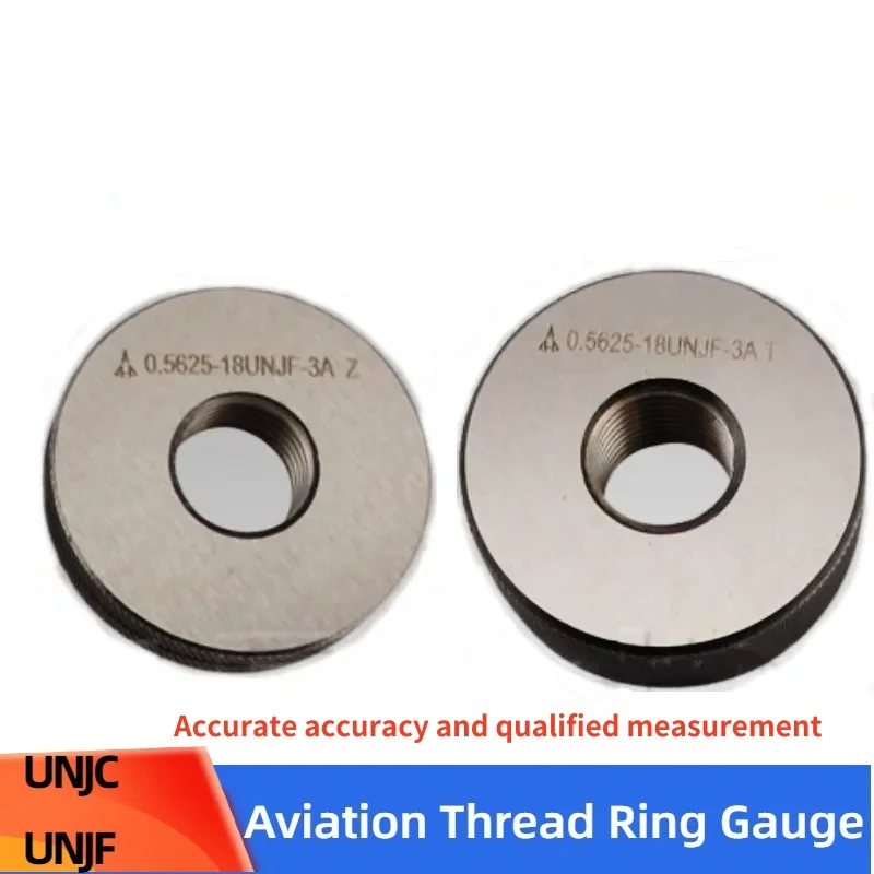 

1SET(1*GO+1*NOGO) American Fine Tooth Aviation Thread Ring Gauge Accuracy 3A UNJF UNJC 6-32 8-32 3/4 5/16 10-24 3/8 9/16 7/16