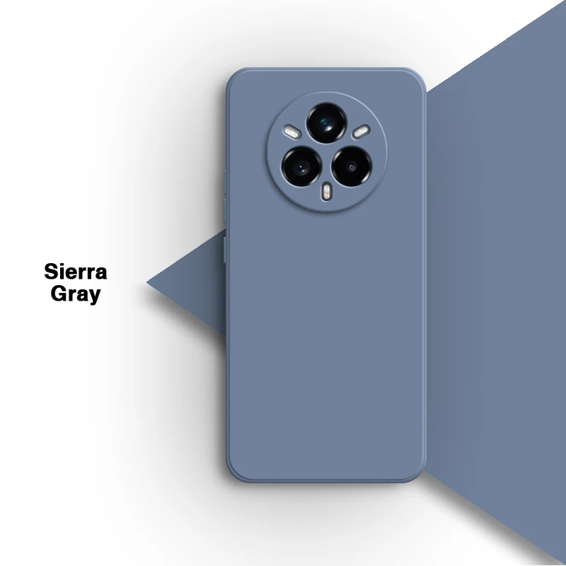 Liquid Silicone Fashion Phone Case with Original Camera Protection and Simple TPU Back Cover