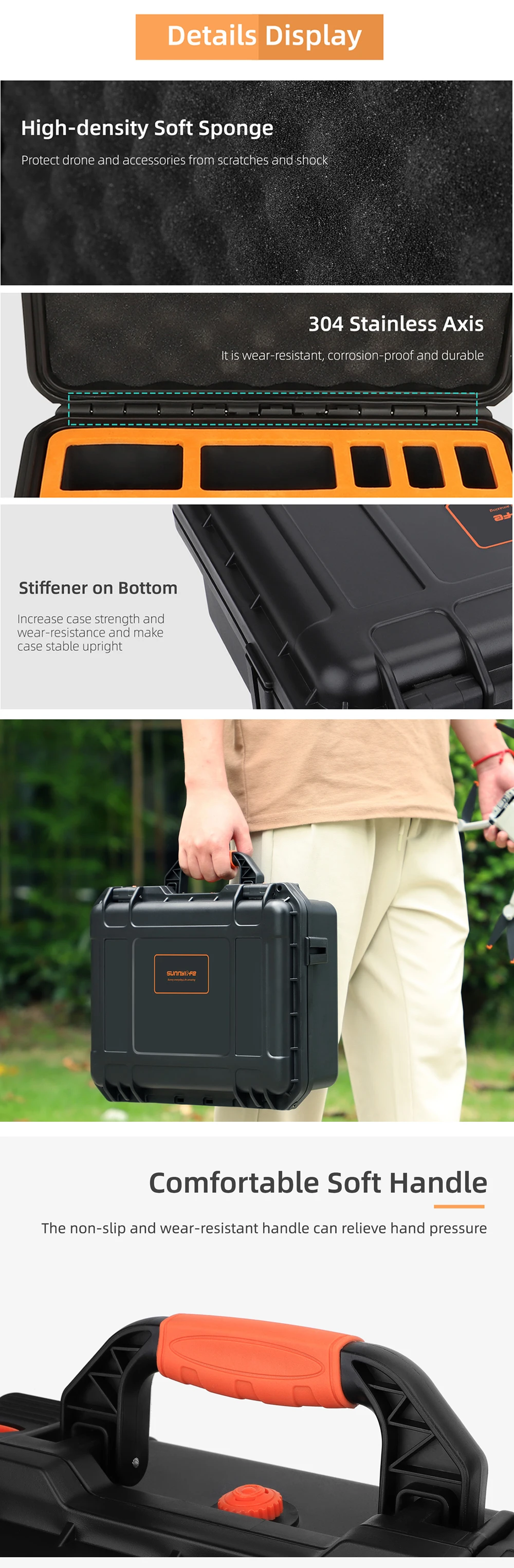 Waterproof Hard Box for DJI Mini 3 Pro /MINI 2/Mavic 3/AIR 2/ AIR 2S/RS 3 Hard Case Accessories Handbag Storage Bag
