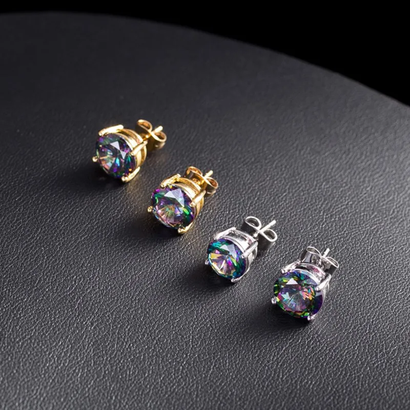 Orecchini Pendenti Quadrati Verdi, In Resina, Con Perno In Acciaio - Foto 10