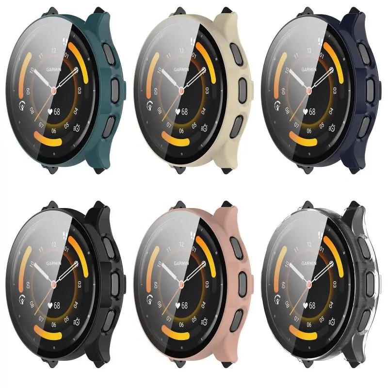 Garmin Venu 3 3S 스마트 시계 밴드 스트랩 보호 범퍼 Venu3 Venu3S 화면 보호기 쉘 액세서리 용 유리 + 케이스 커버