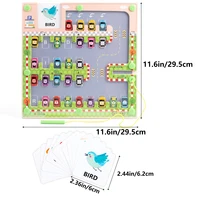 Montessori Alphabet Matching Game, Magnetic Parking Lot Maze, 26 Letters Cars Puzzle For Kids,Letters Vocabulary Learning 2